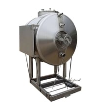 150 gallon Alfa-Laval Aseptic Stainless Steel Tank, vertical, S/N 31802-353
