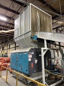 Vecoplan #V-ECO-1300, various material recycling rotary shredder, 50" x60" infeed opening, 2020, S44559