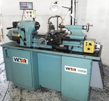 11" x 18" Victor #618EM, 125-3000 RPM, 2-Axis digital read out, 6" 4-jaw, collet closer, inch/metric