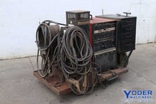 Lincoln #Square-Wave-Tig-350, welder, V35 cooler, portable on cart, #73269