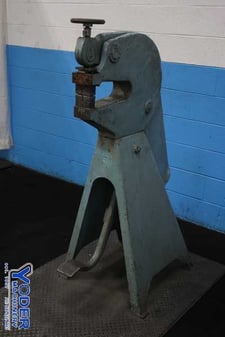 Marchant #12F, shrinker/stretching machine, 12" throat, foot pedal, 70000 lb.tensile strength, #74900