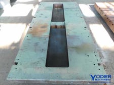 108" L x 54" width x 6" H, Bolster plate, 17 T-slots, #64801