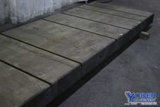 144" L x 60" width x 6-3/4" H, T-slotted bolster plate, 8 T-slots, #75865