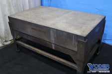 60" x 36" x 10", Granite plate with stand, charcoal color, #73520