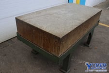 72" x 36" x 12", Rahn, gray granite plate, #75770