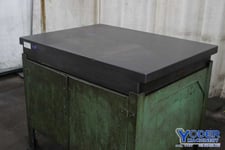 48" x 3 6" x 6", Rahn, black granite plate, grade A, #75789