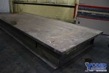 257" x 99-1/4" x 3", Solid steel plate on stand, #74980
