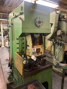 50 Ton, Benchmaster #G50, gap frame press, 2-3/4" stroke, 12" Shut Height, air clutch, 5 HP, #75364