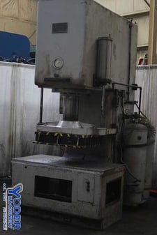 125 Ton, Denison #NCR109Z, hydraulic press, 15" stroke, 21-1/2" throat, 10 HP, 59" x30" bed, #75941