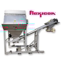 Image for 5" diameter x 8' long, Flexicon Corp., Combination Bag Dump Weigh Batching and Discharge Conveyor, 5 HP, 50" discharge H