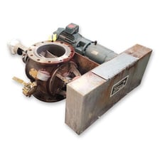 10" Flotronics, Stainless Steel Rotary Airlock Feeder Valve, 3 HP, 10" ANSI 150 class flange, 16.5" line