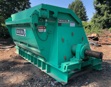 113" Nicholson Flat Drum Chipper, 9' 5" x55", Trailer, AC power, belt conveyor, switch gear option