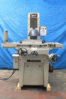 6" x 18" Okamoto #Linear-6.18, hand feed surface grinder, OS Walker electromagnetic chuck, 8" x 1" x 1-1/4" B