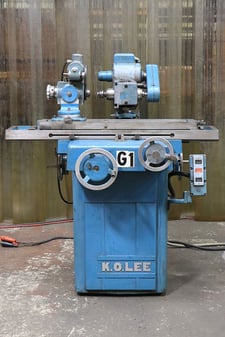 K.O. Lee #Dakota-Series-B6060, tool & cutter grinder, tilting wheelhead, dust collector, 1985