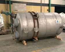 2000 gallon Addison Fab, Hastelloy C-276 Mix Tank, 6' diameter x 9' T/T, 3/4 HP mixer, 208-220/440 V.