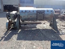 3' x 8' Paul O. Abbe, Carbon Steel ball mill, jacketed, internal lifter bars, 14 psi, 20 HP, 1755 RPM, serial