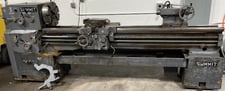 19" x 80" Summit Lathe, 4 Jaw, follow rest, steady rest, taper attach, 7.5 HP