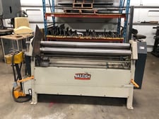 5' x 14 gauge Baileigh #PR-514, plate roll, 3.5" dupper roll diameter, 6 RPM, 220 V., 2006