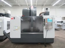 Haas #VM-3, CNC vertical machining center with 12000 RPM CT-40 Spindle, 40 side mount tool changer, Probing