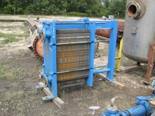 Hebeler, plate and frame heat exchanger, 225 psi @ 200&deg;F, min -20&deg;F