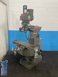 Comet #3VHG, ram type vertical mill, 9" x42" table, 3 HP, power draw bar, R-8, #76559