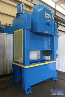150 Ton, Heim #S150-42X60, straight side double crank press, 3" stroke, 14" Shut Height, 45 SPM, #69021