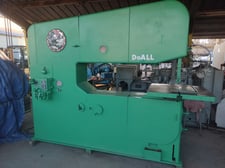 60" x 13" DoAll #6013-2, vertical bandsaw, deep throat, 3 wheel, variable speed