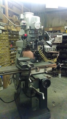 Sharpe #LMV, 9" x42" Table, 3 HP, 220/440 Volt 3Ph Milling Machine W/Proto Trak digital read out, 1989