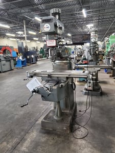 Lagun #FTV-1, vertical mill, 10" x44" table, AcuRite 2-Axis digital read out, 3 HP, one shot lube