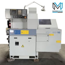 Star #SB-16, CNC swiss screw turning lathe, 5/12" turning diameter, 8" length, 16 tool, Fanuc 18i-TB