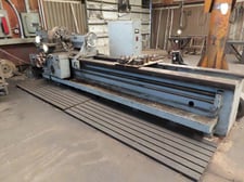 32" x 132" Sigma 32X11, Engine Lathe, 27" 4-Jaw chuck, Steady Rest, S/n: 0440561