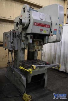 60 Ton, Bliss #C-60, OBI press, 4" stroke, 3" ram adj., air clutch & brake, 100 SPM, 1985, #75479