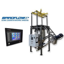 Spiroflow, Bulk Bag Discharger Loss in Weight Batching System w/Flex Screws, 2000 lb. capacity, 33" discharge