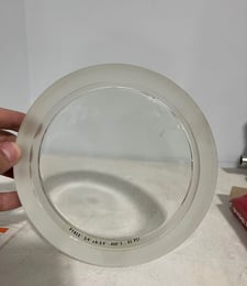 Pyrex, Annular Edge Sight Glass, 3/4" x 6-3/4", 400 F, 45 psi, 18 lb./ft. max bolt torque, (6) 1/2" Bolts