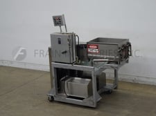 3 cu.ft. Rietz #RS-10-3202-4, 304 Stainless Steel jacketed, dual trough mixer with single ribbons, (2) 5 HP