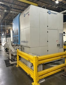 Campbell #800A Series, 6" W x 20" diameter wheel, 32" x 24" 2-pos table, 60 HP, SBS, 2018