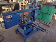 11" x 14" Ellis #1800, horizontal mitering bandsaw, 11' x 1" wide blade