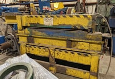 48" x .135" Nova, alligator tension stand, air bag for clamping tention, exit passline roll, 12.5" diameter x