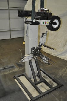 600 lb. Durant #DSC-1 MSC21, uncoiler, 36" outside dimensions, 10"-20" ID, 12.5" mandrel, 90 FPM, loop