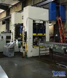 1500 Ton, Macrodyne, hydraulic punch press, 16" stroke, AB Micrologix 1500 PLC, #70947