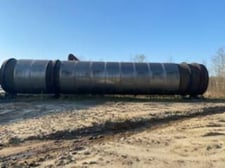 12' x 70' Single Pass Drum, Rotary Drum Dryer with Gas Burner
