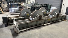 60 Ton, Aronson #WSD-120-CCL/WSI-120/CCL, steel wheel constant center line tank turning roll set