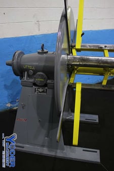 4000 lb. Littell #40-18, coil reel, 18" width, 15"-20" ID, 50" outside dimensions, run/jog, 1 HP, #75819