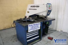 25 Ton, Pierce-All #3025A, single end hydraulic punch, 3/8" stroke, 30" throat, 5 HP, #67093