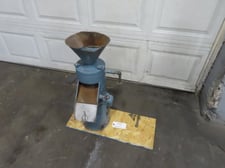 Morehouse Cowles Industries #MP, stone mill, 4" stone diameter, 3 HP direct drive, 3500 RPM, 220/440 V.