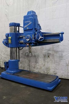 6' -15" Giddings & Lewis, radial arm drill, 39" x83" base, power elevation & clamping, 20 HP, #67605