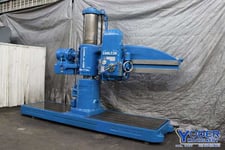 6' -17" Carlton #4A, radial drill, 48" x76" base, power elevation & clamping, 15 HP, #71032