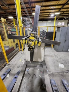 10000 lb. Rowe #10020-DS/L, powered uncoiler, 20" width, 60" outside dimensions, powered expansion
