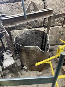 26" Modern, geared teapot ladle