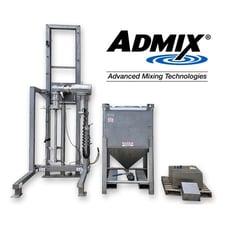 Admix #Rotomax-420, Mixer Stainless Liquid Mixing w/ Pneumatic Lift & Tank, 300 gallon tank, 55" stroke, 13"